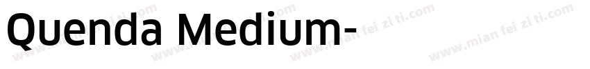 Quenda Medium字体转换
